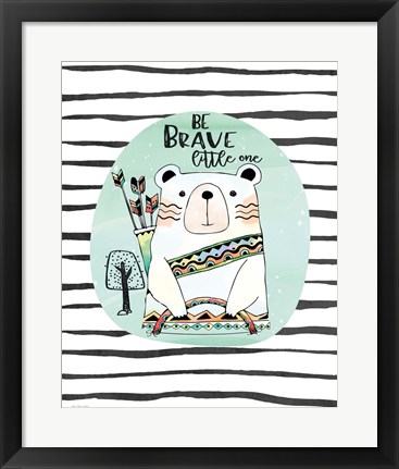 Framed Brave Bear Print