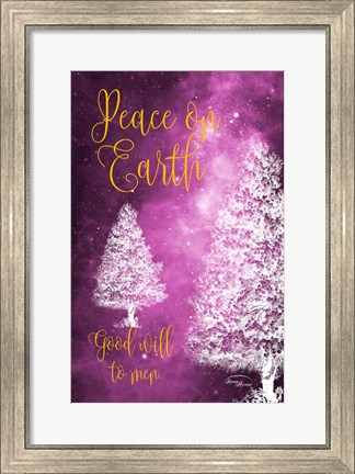 Framed Peace on Earth, Good Will to Men Print