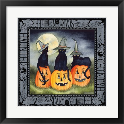 Framed Haunting Halloween Night II Print