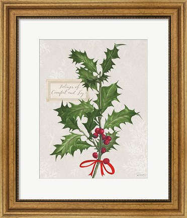 Framed Joyful Tidings VI Print