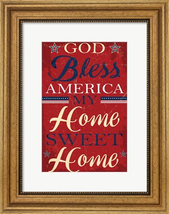 Framed Americana II Print