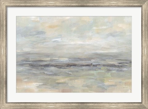 Framed Stormy Grey Landscape Print