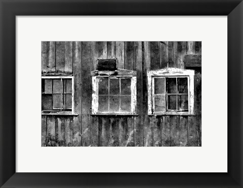 Framed Old Barn Window Print