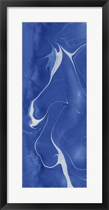 Framed Blue Marble Panel Trio I Print