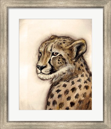 Framed Cheetah Portrait Print