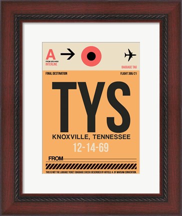 Framed TYS Knoxville Luggage Tag I Print