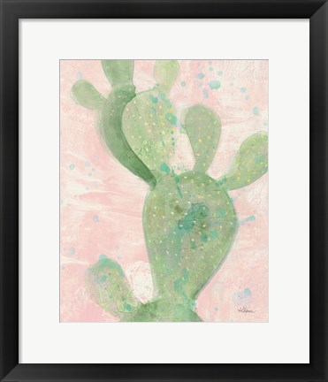 Framed Cactus Panel II Print