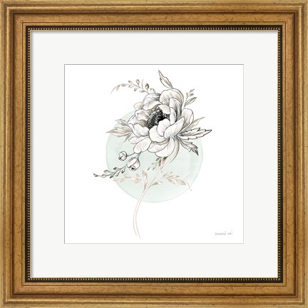 Framed Sketchbook Garden II Print