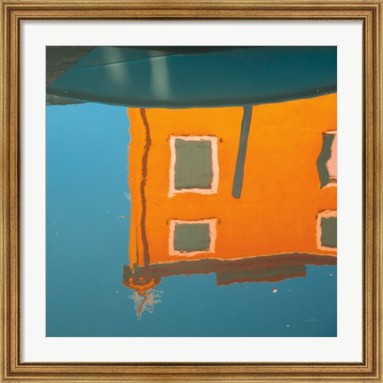 Framed Reflections of Burano VII Print