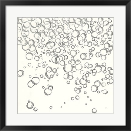 Framed Bubbles I Print