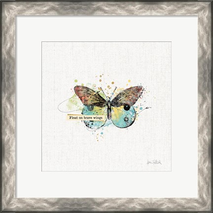 Framed Thoughtful Butterflies III Print