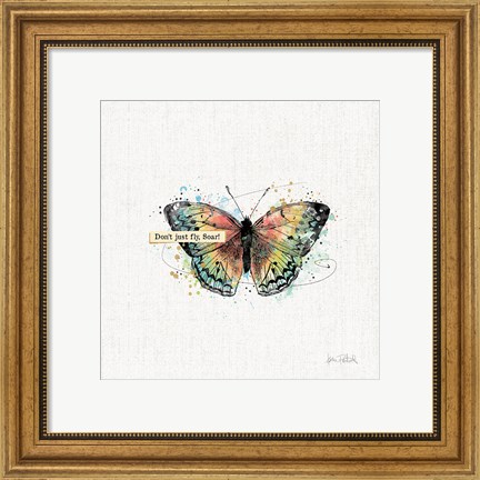Framed Thoughtful Butterflies I Print