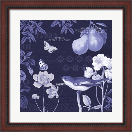 Framed Botanical Blue VI Print