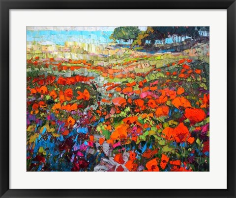 Framed Poppies Print