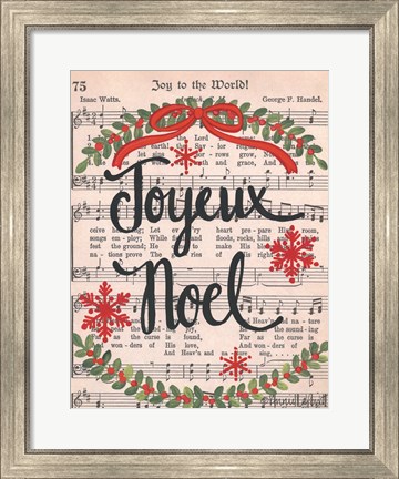 Framed Joyeux Noel Print