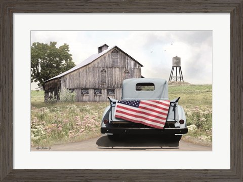 Framed American Tailgating Print