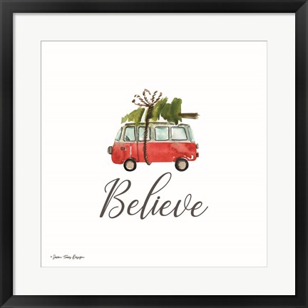 Framed Believe Print