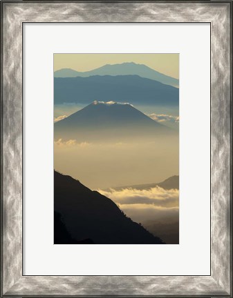 Framed Indonesia, East Java, Mount Bromo Volcano at Sunrise Print