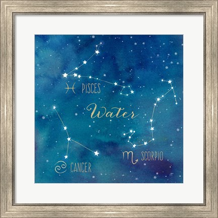 Framed Star Sign Water Print