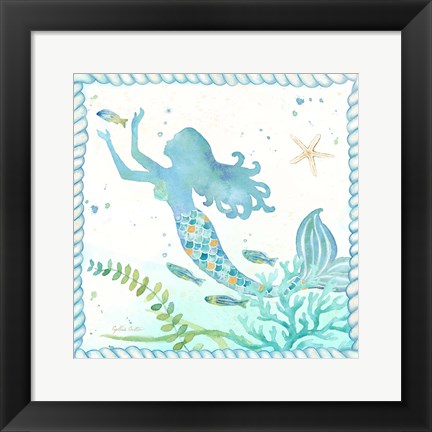 Framed Mermaid Dreams IV Print