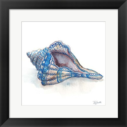 Framed Bohemian Shells V Print