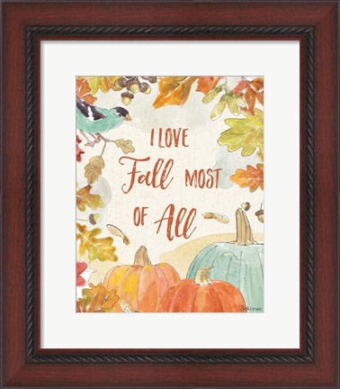 Framed Falling for Fall V Print