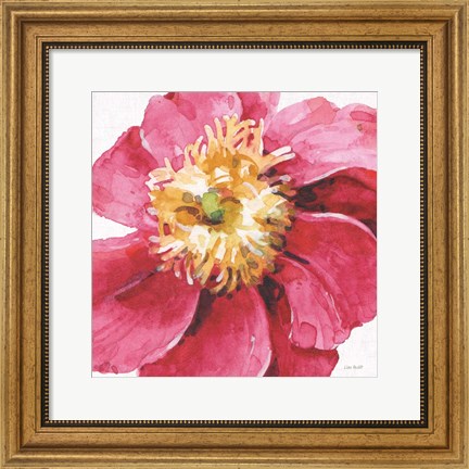 Framed Pink Garden VI Print