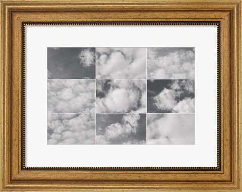 Framed In the Clouds Collage Print