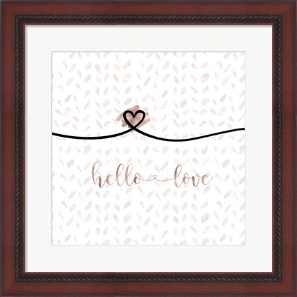 Framed Hello Love Print