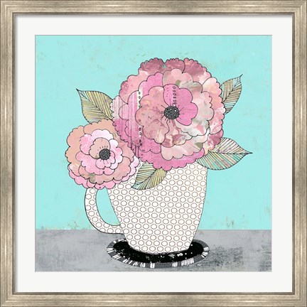 Framed Tea Cup I Print