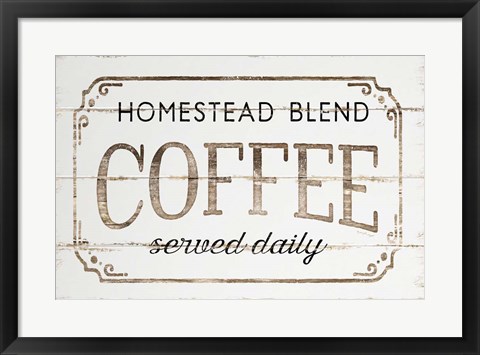 Framed Homestead Coffee Print