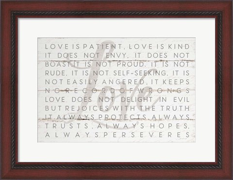 Framed Love Is Print