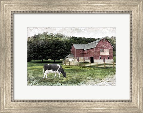 Framed Cow Print