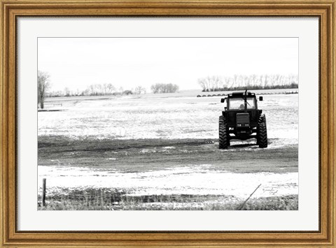 Framed Tractor II Print