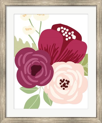 Framed Floral Bouquet I Print