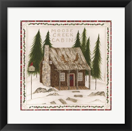 Framed Moose Creek Cabin Print