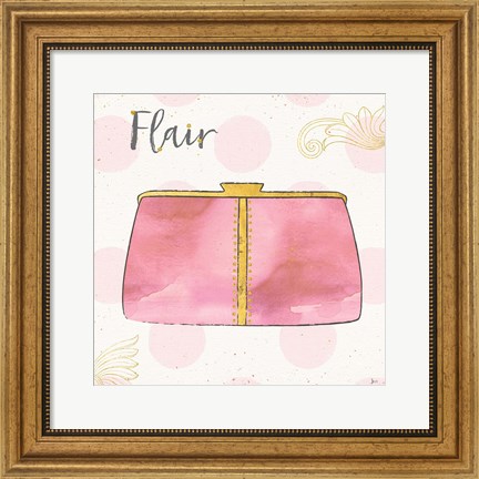 Framed Fashion Blooms II Pink Print