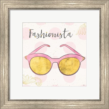 Framed Fashion Blooms IV Pink Print