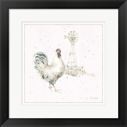 Framed Farm Friends XI Neutral Print