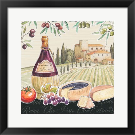 Framed Tuscan Flavor II Print