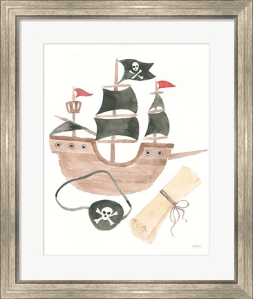 Framed Pirates IV on White Print