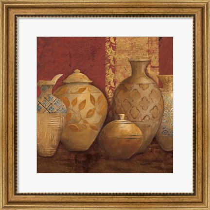 Framed Aegean Vessels Spice Extra Vessel Crop Print