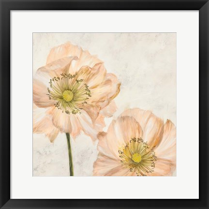 Framed Poppies in Pink I Print