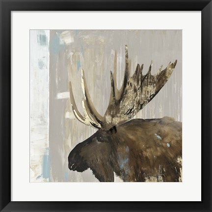 Framed Moose Tails I Print