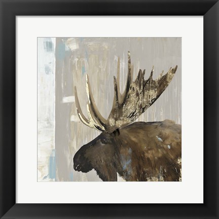 Framed Moose Tails I Print