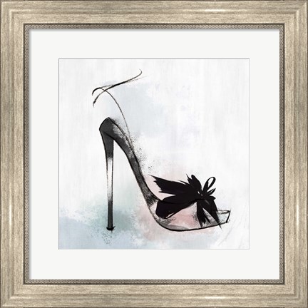 Framed Feather Heel Print