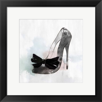 Framed Black Heel I Print