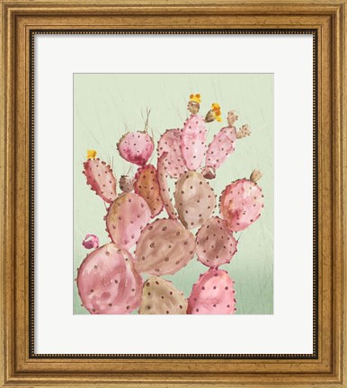 Framed Pink Cacti Print