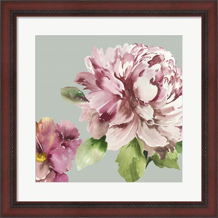 Framed Pink Peony I Print