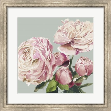 Framed Pink Peony II Print